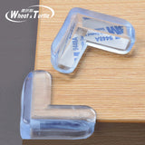 4Pcs Child Baby Safety Transparent Silicone Protector Table Corner Protection Cover Children Anticollision Edge  Corner Guards