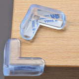 4Pcs Child Baby Safety Transparent Silicone Protector Table Corner Protection Cover Children Anticollision Edge  Corner Guards