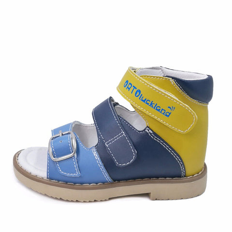 Kid Boys Multicolored Corrective Orthopedic Action Leather Sandals Fashion Summer Shoes For Children Boys