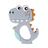 TYRY.HU 1pc Food Grade Rodent SiliconeTeether Dinosaur Fox Raccoon Elephant Baby Teething Toys DIY Pacifier Chain Baby Products