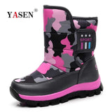 Children Boots Boys Snow Boots Girls Waterproof Children Shoes For Boys winter warm baby shoes Students Fashion Child Shoes Kids