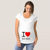 Pregnant Women Hot Sale T-Shirt Funny Pregnancy Shirts for Trendy Moms Cute Pattern Print Maternity Shirt Short Sleeve Tops