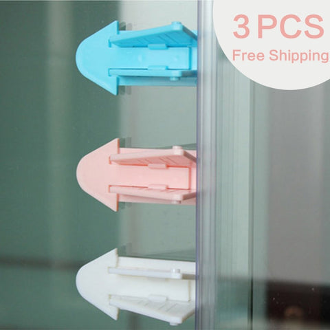 Baby Safety Lock for Sliding Door Window Children Protection Lock Drawer Cabinet Door Wardrobe Anti-pinch Wings Kids Safety Lock