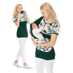 Maternity Breastfeeding Hooded Top Print Nursing Mothers T Shirt Pregnant Hoodies Lactation Clothes For Women Pregnancy Clothing