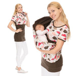 Maternity Breastfeeding Hooded Top Print Nursing Mothers T Shirt Pregnant Hoodies Lactation Clothes For Women Pregnancy Clothing