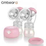 Cmbear Convenient Double Electric Breast Pump With Massage Pad Touch Bottons Portable BPA Free Milk Bottle Baby Breast Feeding