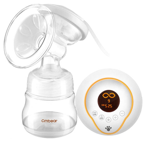 Cmbear LCD Electric Breast Pump Advanced Powerful Baby Milk Bottle Baby Breastfeeding Pump Automatic Massage Breast Pump