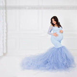 Yarn Pregnancy Dress Photography Lace Maternity Photography Props Long Fishtail Maternity Dresses For Photo Shoot Maxi Dresses