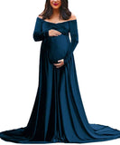 New Pleuche Maternity Dress Photography Long Pregnancy Dresses Elegence Maxi Maternity Gown Photo Prop For Pregnant Women Shoot