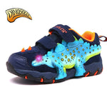 Dinoskulls Baby Boys Shoes LED 3D Dinosaur Kids Sneakers Light Up Sport Children's Trainers 2019 Autumn Toddler Tennis Shoes