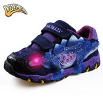 Dinoskulls Baby Boys Shoes LED 3D Dinosaur Kids Sneakers Light Up Sport Children's Trainers 2019 Autumn Toddler Tennis Shoes