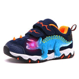 Dinoskulls Baby Boys Shoes LED 3D Dinosaur Kids Sneakers Light Up Sport Children's Trainers 2019 Autumn Toddler Tennis Shoes