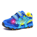 Dinoskulls Baby Boys Shoes LED 3D Dinosaur Kids Sneakers Light Up Sport Children's Trainers 2019 Autumn Toddler Tennis Shoes