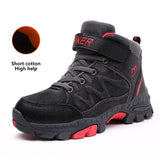 Winter Boots for Boys Kids Snow Shoes Teenagers Children Hiking Shoes Walking Climbing Sneakers CN size 31- 40