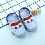 Disney Shoes Car McQueen Boy Slippers 2-5 years old Non-slip Sandals Children Hole Shoes Children's Beach For Kids shoes 14-19cm