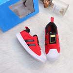 Original Brand Kids Casual Shoes superstar Toddler Trainer Slip-on Boys Girls Sneakers Breathable Children Summer Shoes