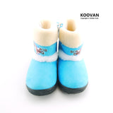 2017 Warm Winter Children Boots Dog Cartoon Girls Snow Boot Boys Kids Rubber Boots Children Shoes Toddler Size 23-27 KX5134