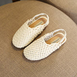 Summer Kids sandals Braided shoes Children fisherman shoes vintage girls Hand woven leather shoes boy beach Braided sandals