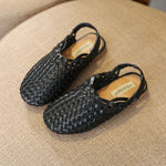 Summer Kids sandals Braided shoes Children fisherman shoes vintage girls Hand woven leather shoes boy beach Braided sandals