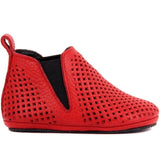 Sail Lakers-Red Leather Baby Shoe