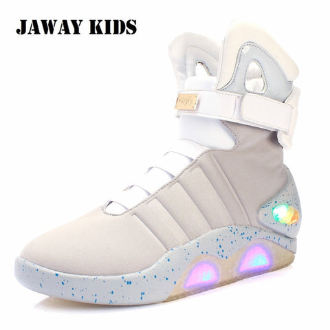 JawayKids New Led Boots for Men,Women,Boys and Girls USB Rechargeable Glowing Shoes Man Party Shoes Cool Soldier Boots