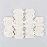 10pcs Baby Safety Rotate Cover 2 Hole Round European Standard Children Against Electric Protection Socket Plastic Security Locks