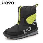 UOVO 2019 New Winter Shoes For Boys And Girls High Quality Fashion Kids Winter Boots Warm Snow Children's Footwear Size 30#-38#