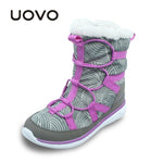 UOVO 2019 New Kids Boots Fashion Snow Boots Children Sport Shoes Beatiful Boys And Girls Short Boots With Eur Size #28-37