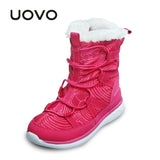 UOVO 2019 New Kids Boots Fashion Snow Boots Children Sport Shoes Beatiful Boys And Girls Short Boots With Eur Size #28-37